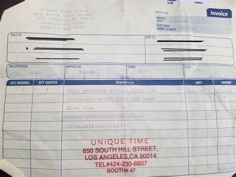 ap watch receipt